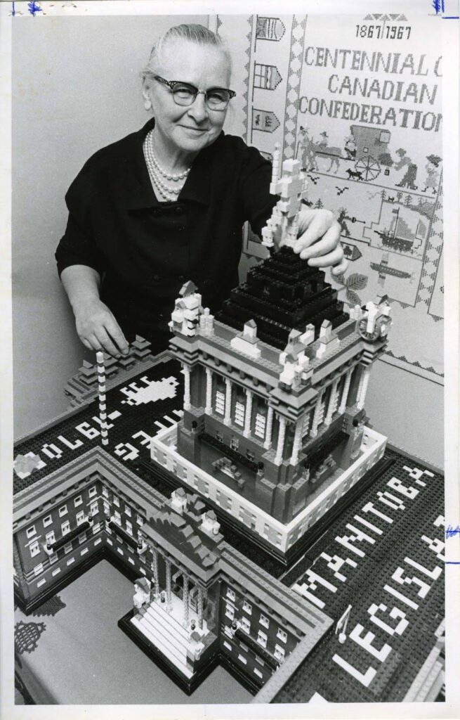 "The Grandmother of LEGO" from Canada built the show pieces for the Canada room in Bellaire, Ohio"